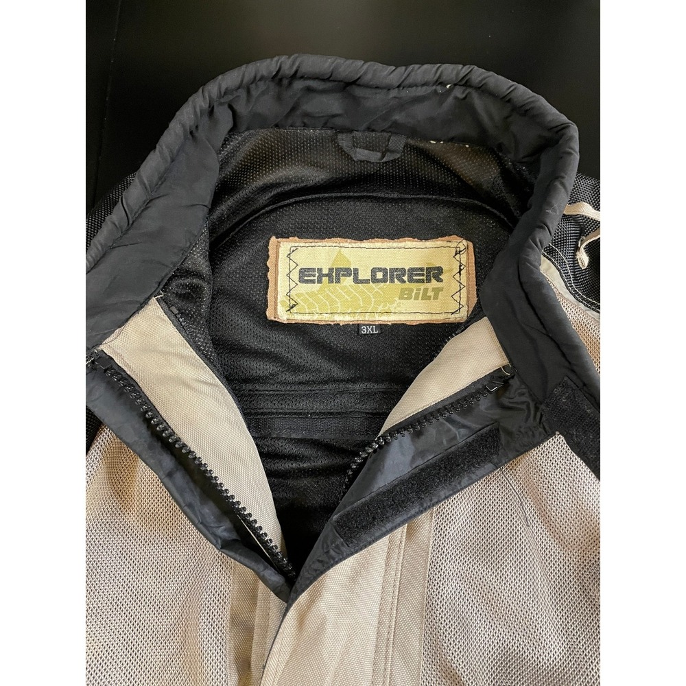 BILT Explorer Air Mesh Motorcycle Jacket & Pants Suit Set Men's 3XL / 40W Tan - Picture 3 of 13